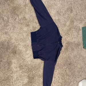 Fabletics Cropped Seamless Rib Full-Zip Jacket